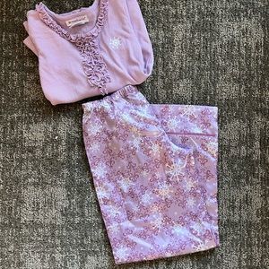 American Girl Snowflake PJs Satin Set